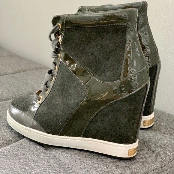 Women’s JIMMY CHOO 132 Panama wedge sneaker - Picture 3 of 7